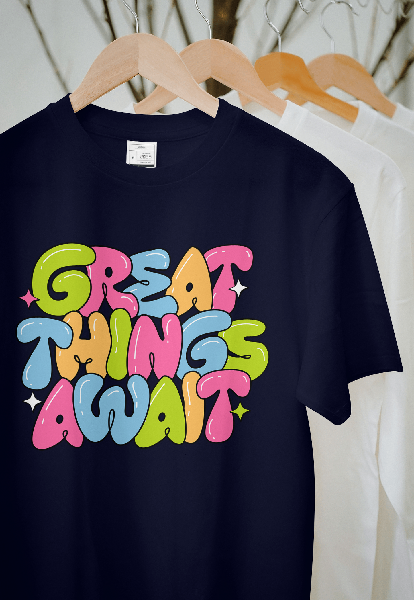 VEnhance WOMEN'S T-SHIRT Great Things Await T-Shirt