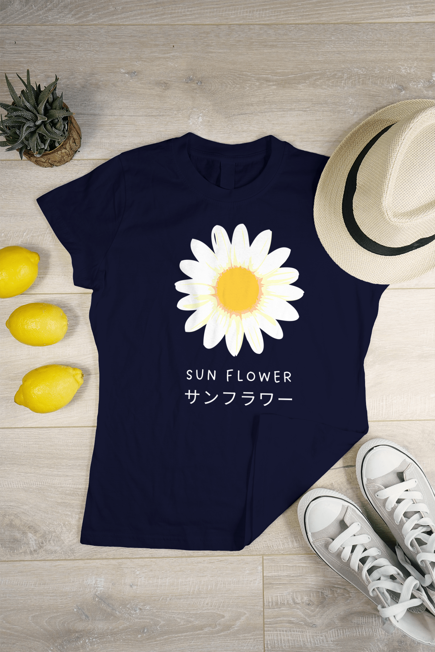 VEnhance WOMEN'S T-SHIRT Daisy Flower T-Shirt