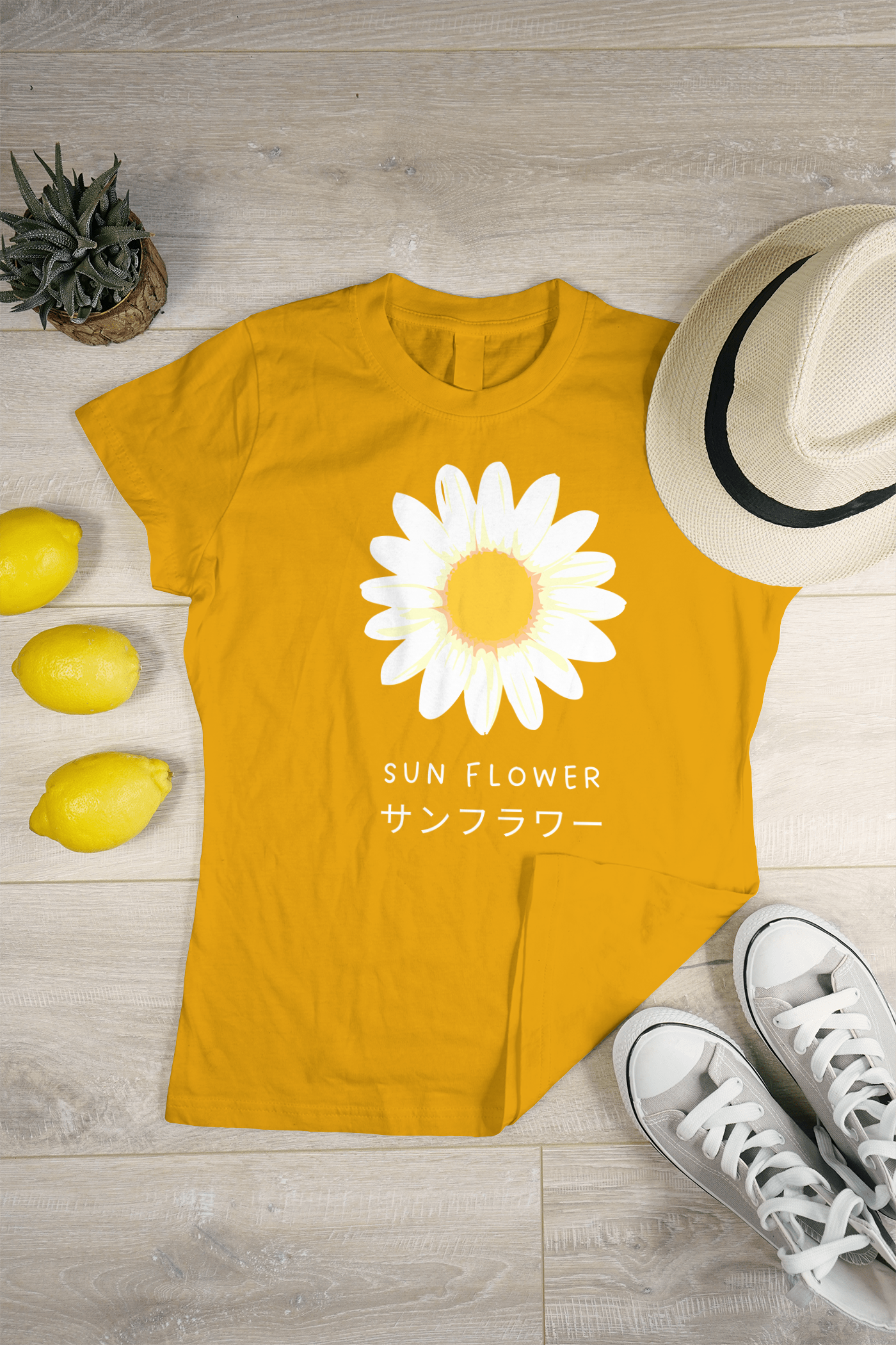 VEnhance WOMEN'S T-SHIRT Daisy Flower T-Shirt