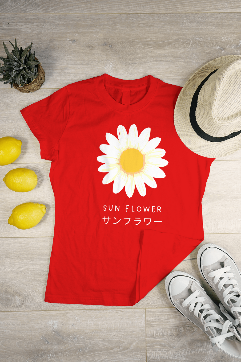 VEnhance WOMEN'S T-SHIRT Daisy Flower T-Shirt