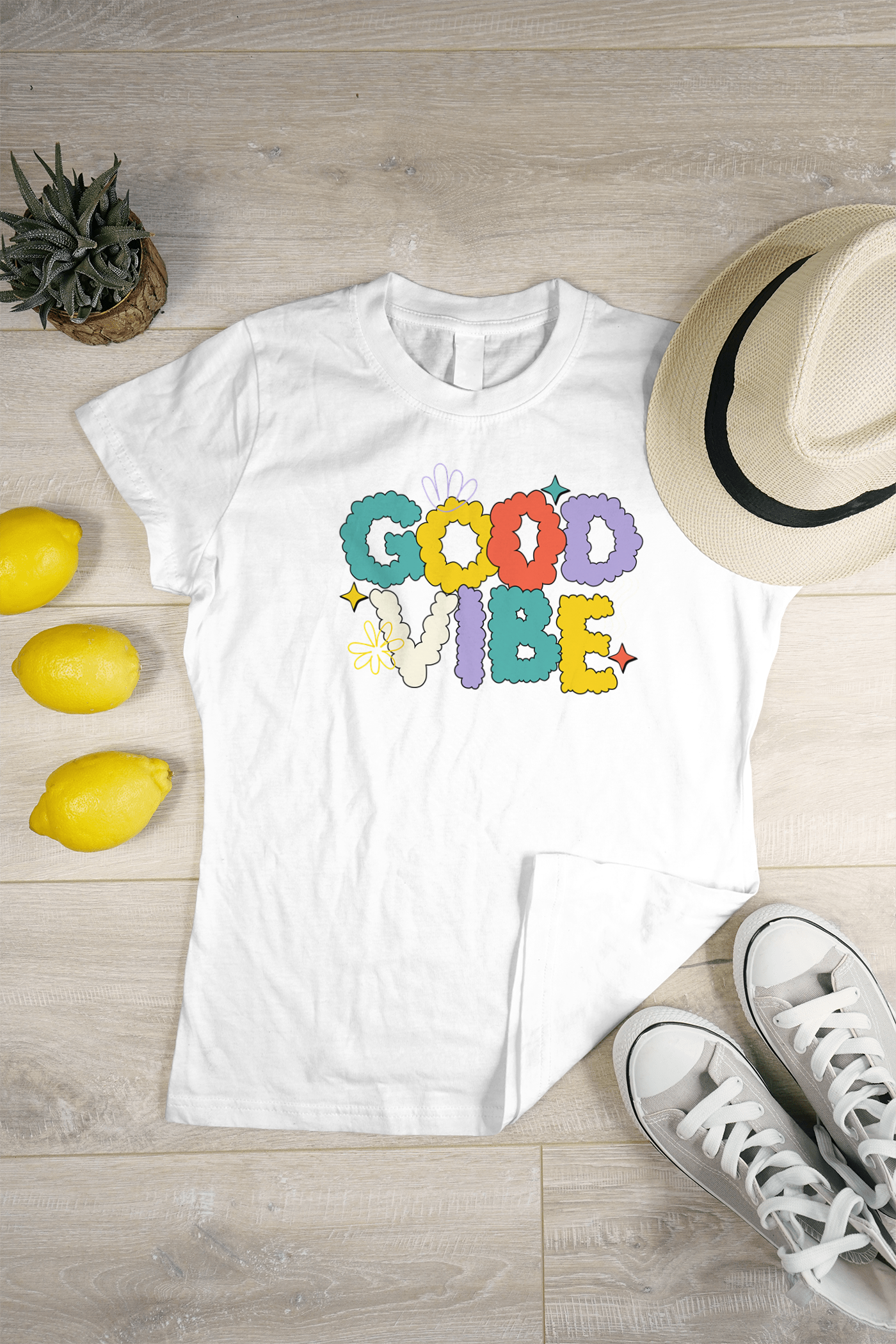 VEnhance WOMEN'S T-SHIRT Good Vibe T-Shirt