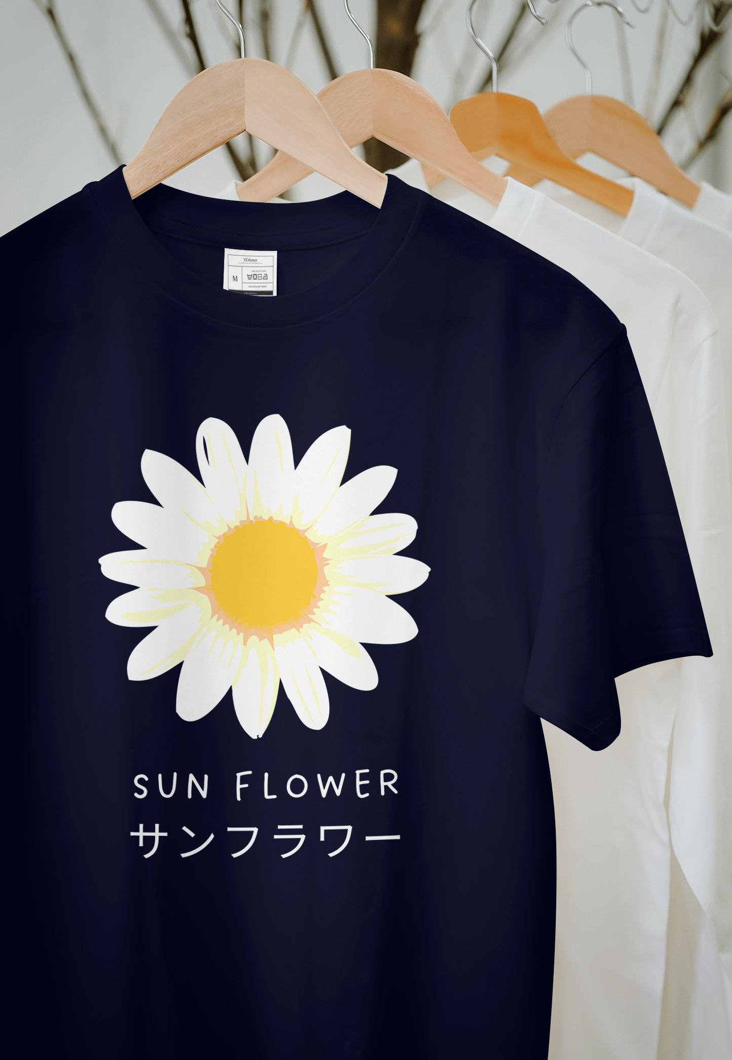 VEnhance WOMEN'S T-SHIRT Daisy Flower T-Shirt