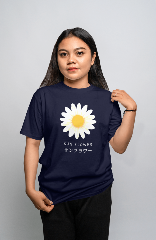 VEnhance WOMEN'S T-SHIRT Daisy Flower T-Shirt