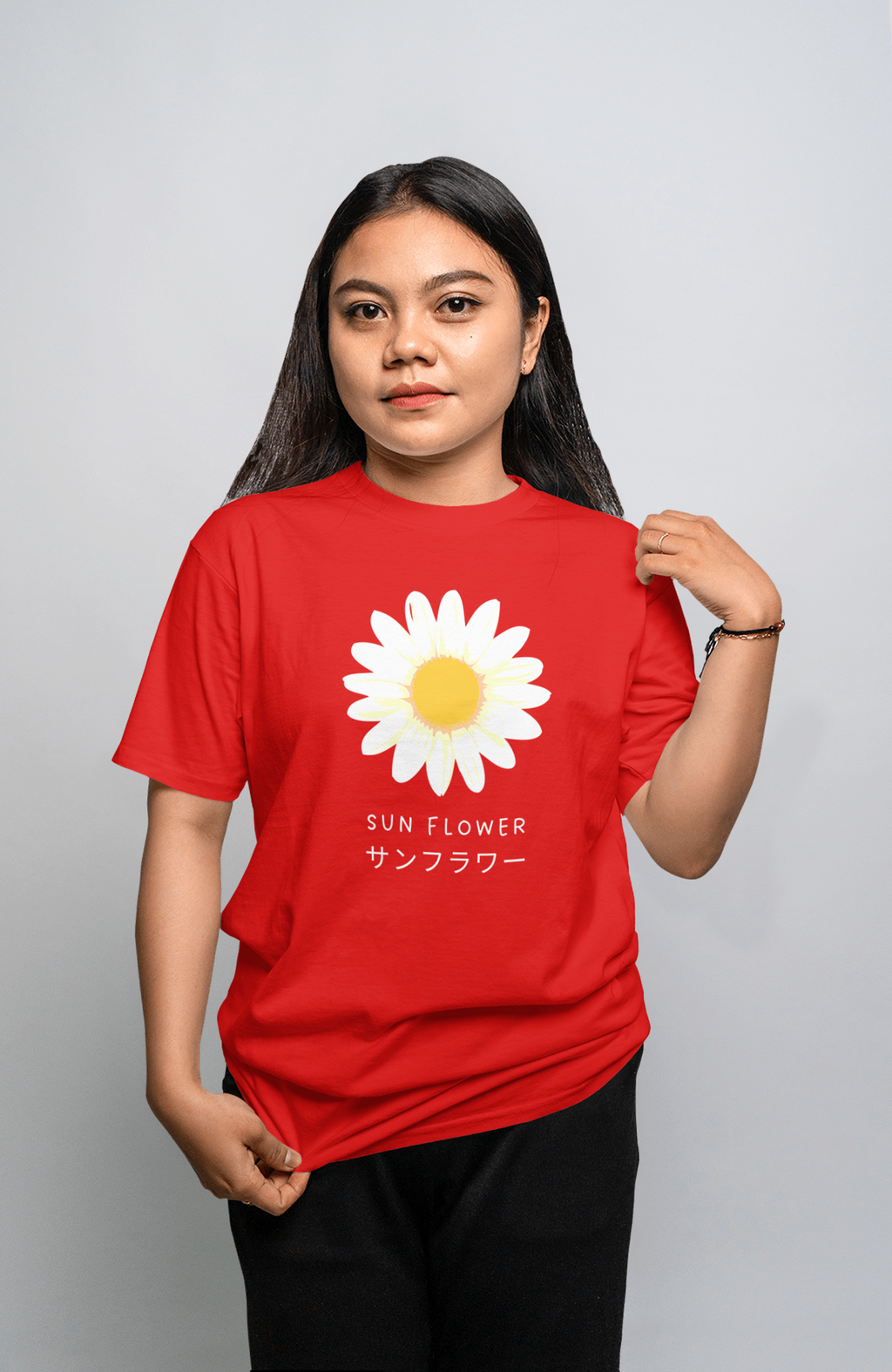 VEnhance WOMEN'S T-SHIRT Daisy Flower T-Shirt
