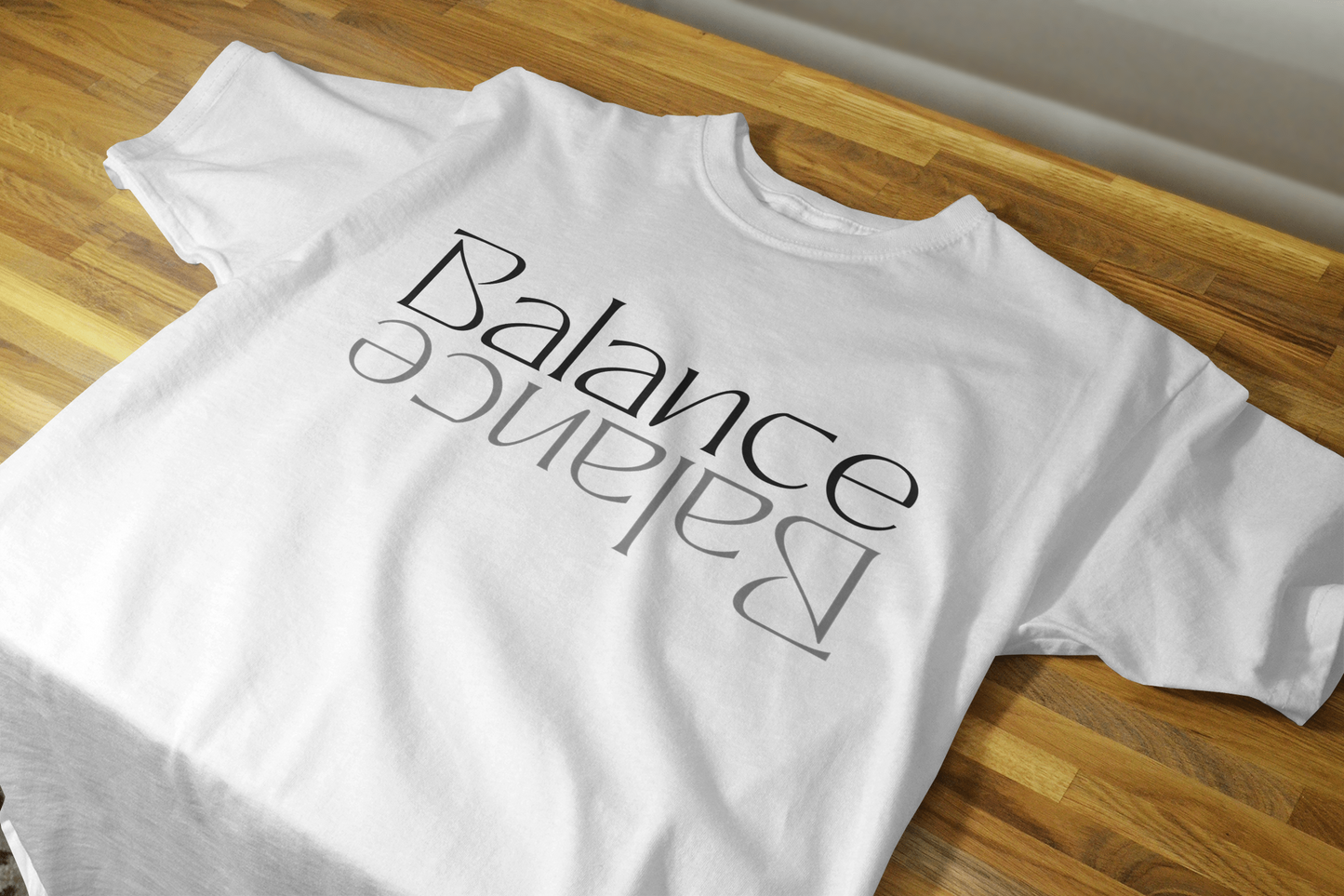 VEnhance Balance Typography Print T-Shirt