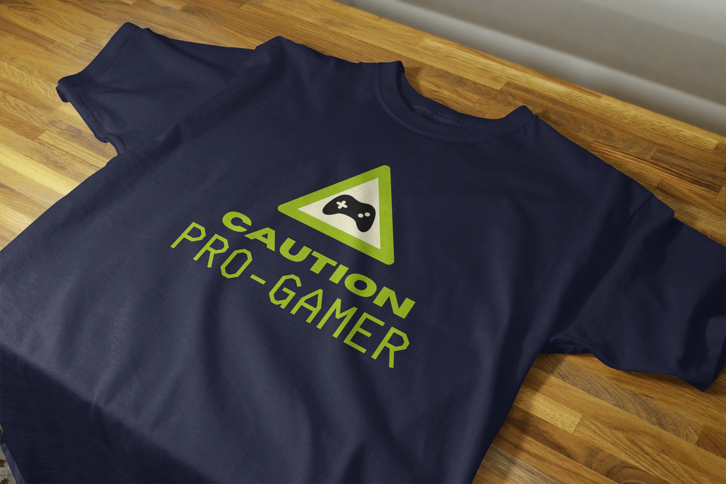 VEnhance Caution Pro-Gamer Graphic T-Shirt