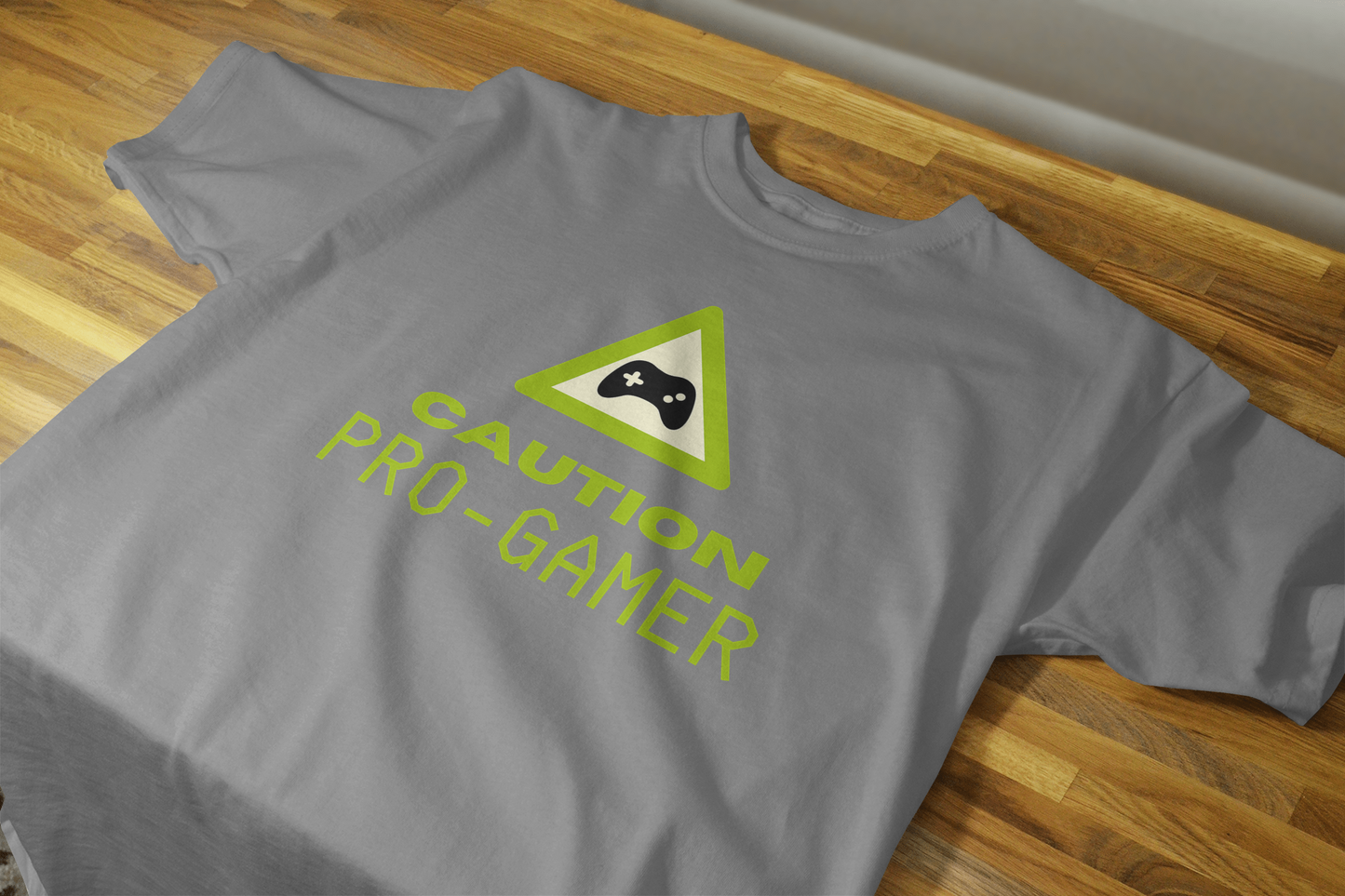 VEnhance Caution Pro-Gamer Graphic T-Shirt