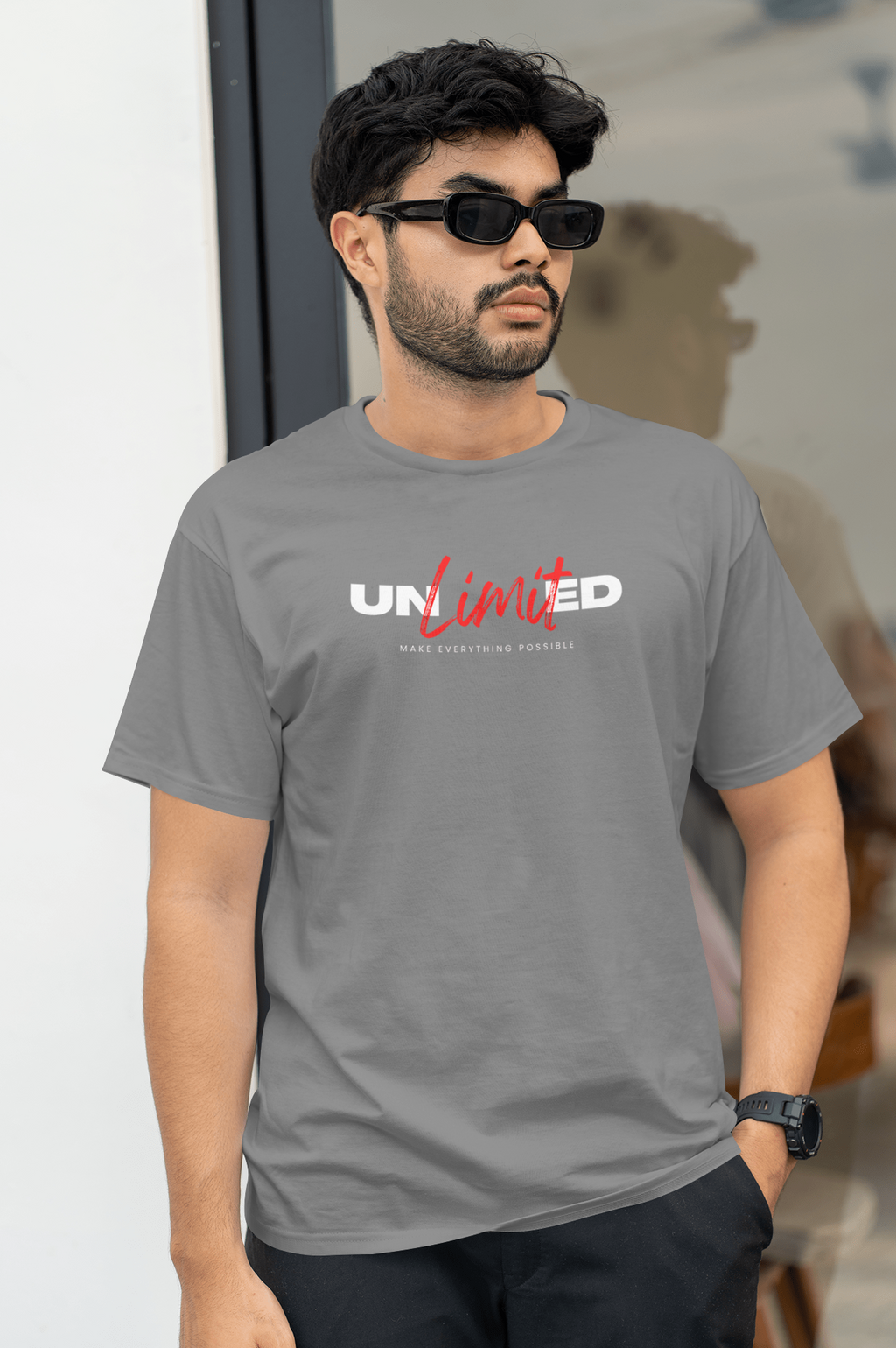 Mens T Shirt Unisex Cotton Graphic T-Shirt, Round Neck, Short Sleeve, Regular Fit.