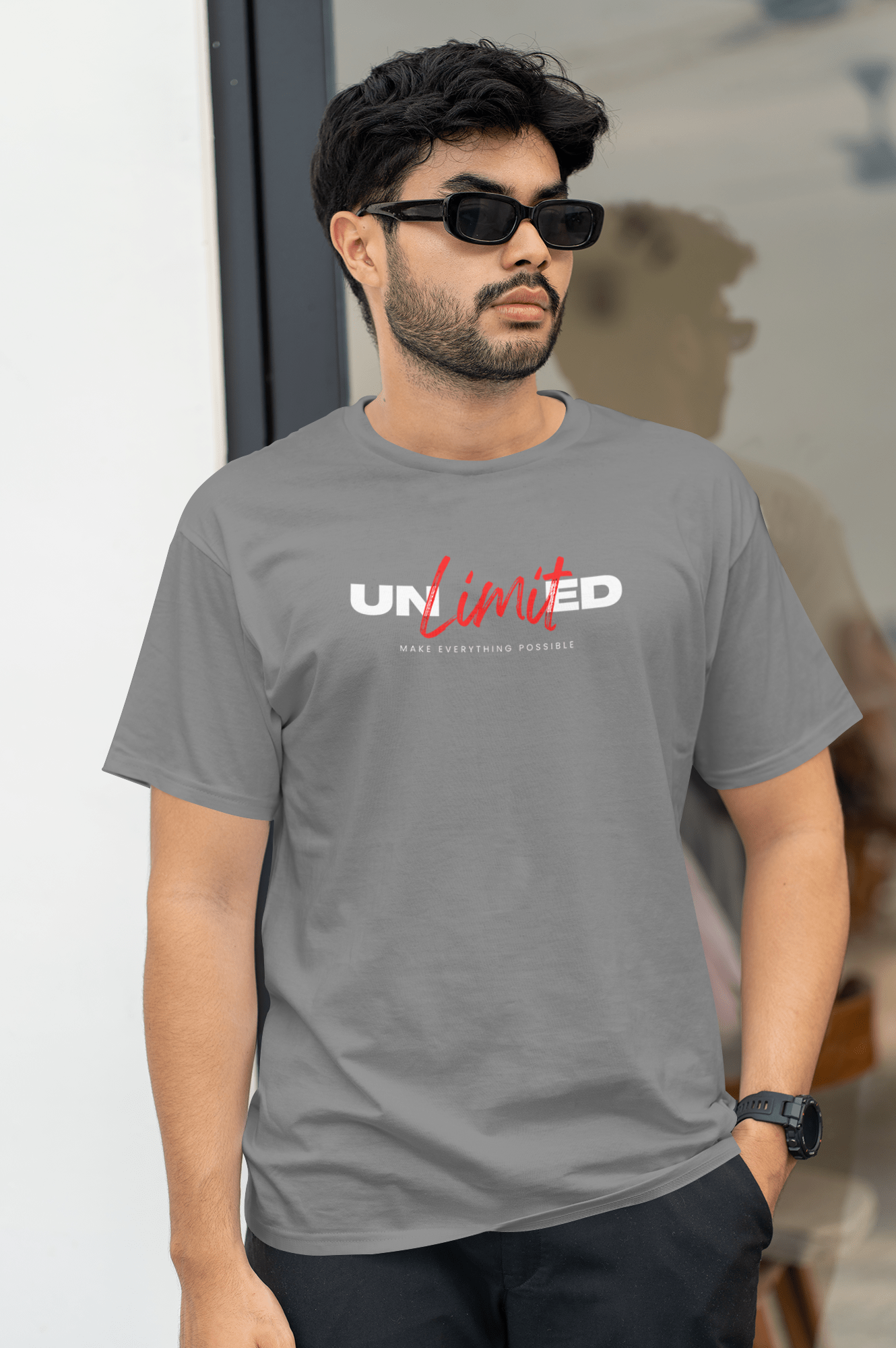 Mens T Shirt Unisex Cotton Graphic T-Shirt, Round Neck, Short Sleeve, Regular Fit.