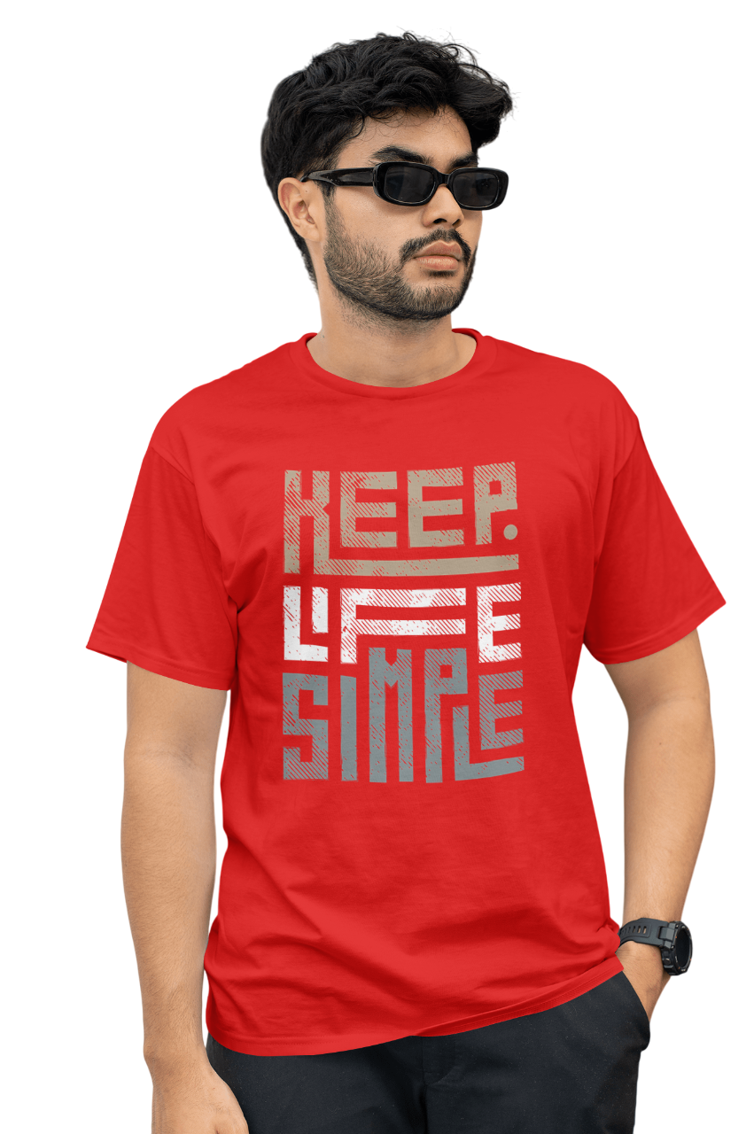 VEnhance Men's T-Shirt, Black Cotton, Graphic Print Design