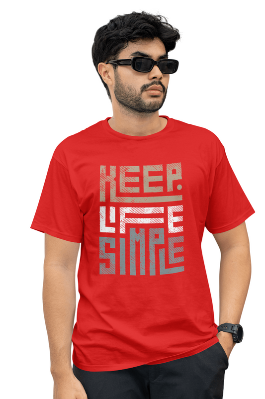 VEnhance Men's T-Shirt, Black Cotton, Graphic Print Design