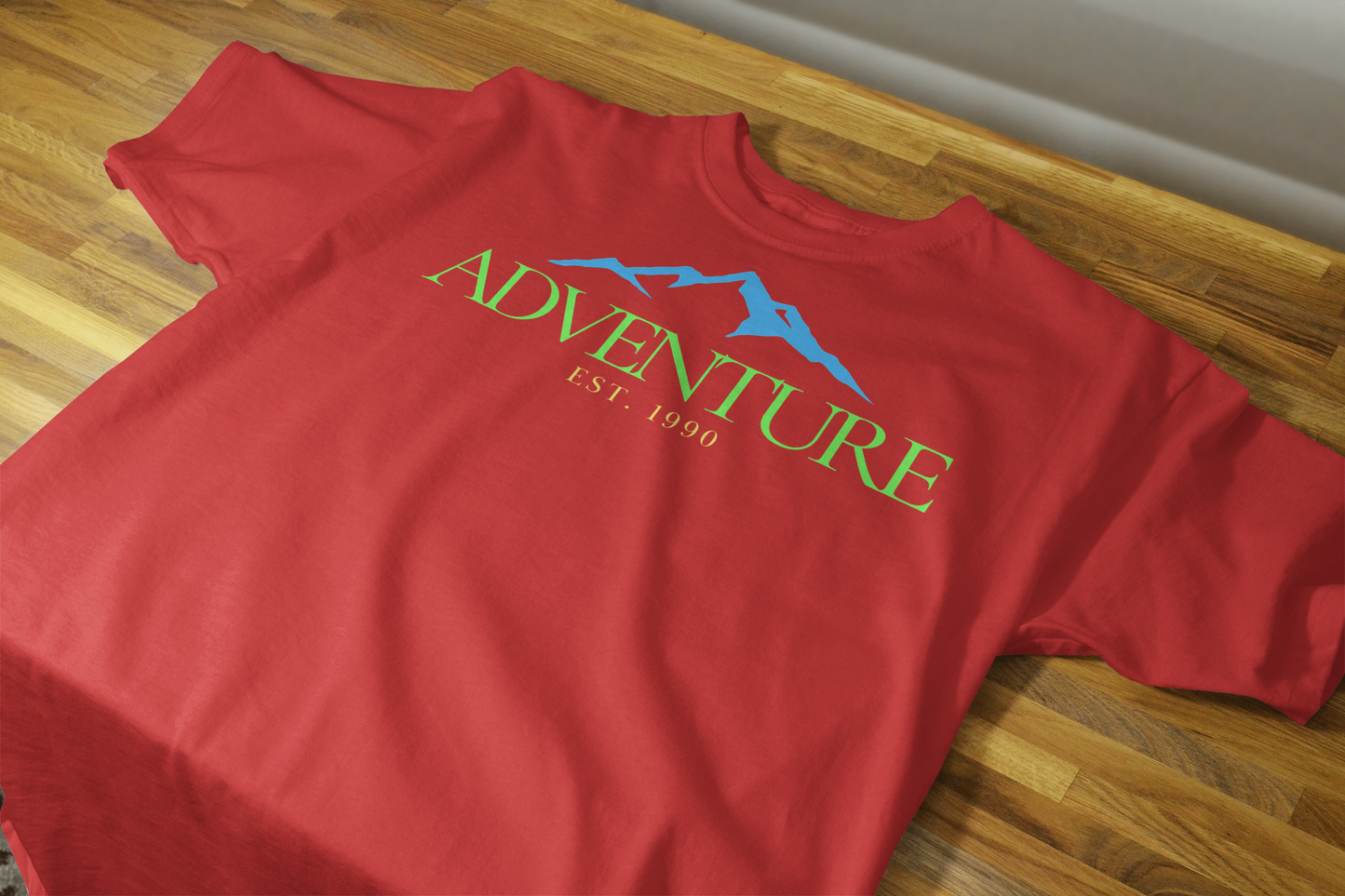 VEnhance Mens T-Shirt Adventure Mountain Graphic T-Shirt, Cotton, Black, Est 1990 Design