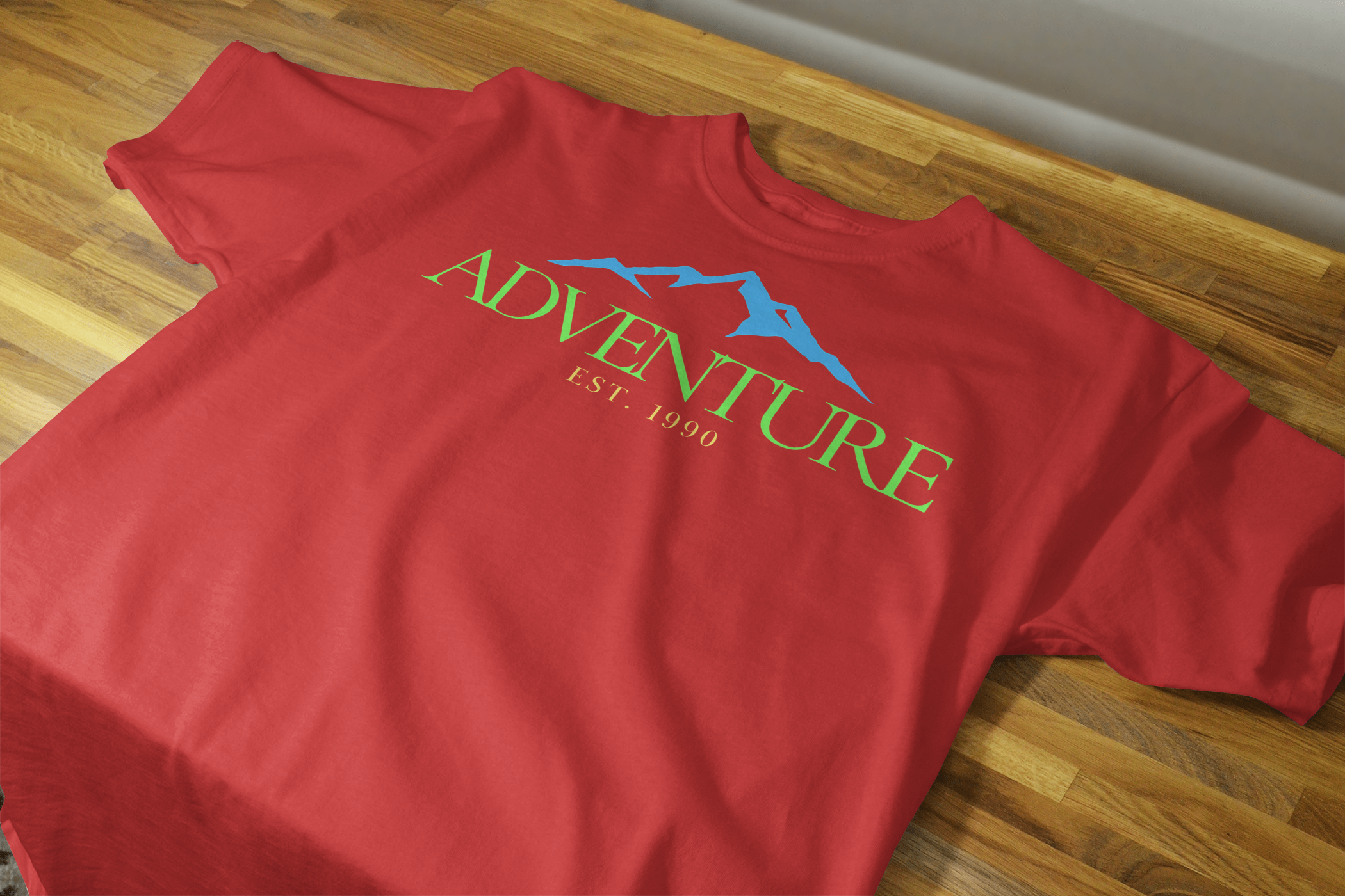 VEnhance Mens T-Shirt Adventure Mountain Graphic T-Shirt, Cotton, Black, Est 1990 Design