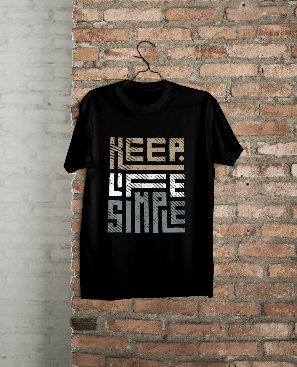 VEnhance Men's T-Shirt, Black Cotton, Graphic Print Design